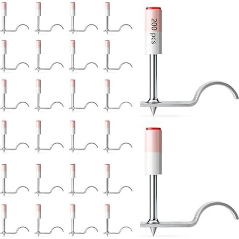 Union – Lot de 200 clous en acier haute résistance 7,3 mm – Fixation béton et acier – Pointe durcie pour mini cloueuse – Pour conduits de câbles et fixation murale