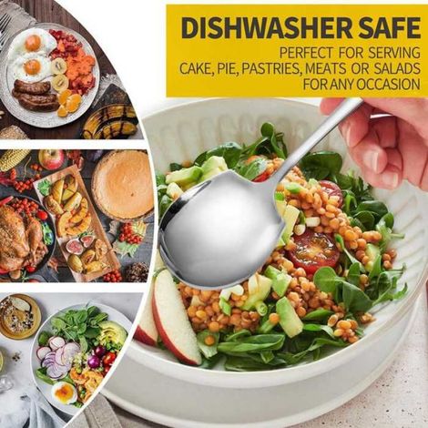 Cuillère De Service - Acier Inoxydable - Pour Buffet Et Cuisine - 12 Pièces (1/5)
