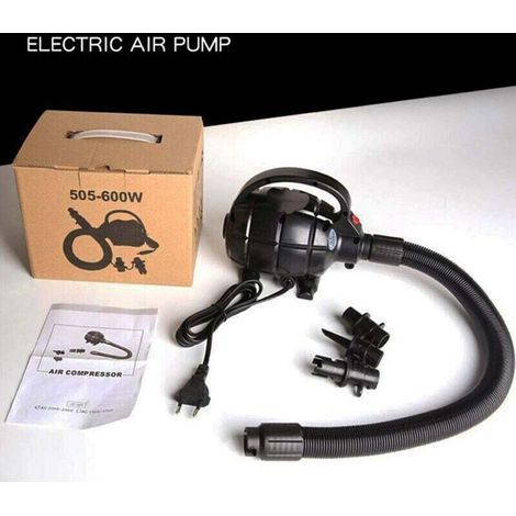 Compresseur d'air électrique 600 W – Débit 800 l/min – Tension 220 V – Gonflage rapide pour tapis de gymnastique et équipements gonflables