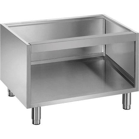 Soubassement ouvert - pieds inox réglables - Diamond