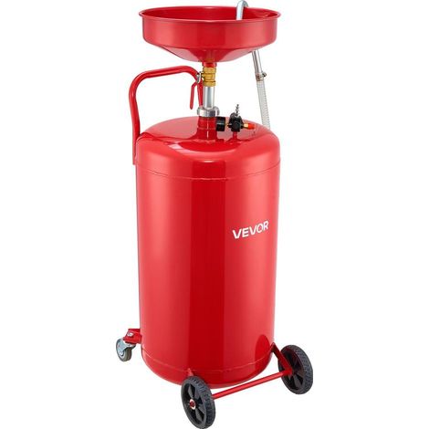 Réservoir 95 L anti-fuite pour une vidange propre, récupérateur d'huile usagée mobile pour réparation auto (1/5)