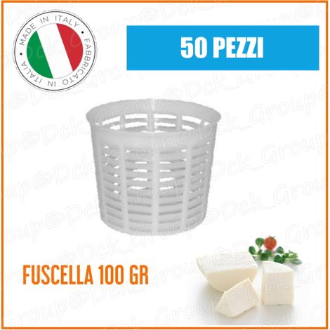 50 PEZZI Fuscella Forma Formetta Monoporzione 100 GR Ricotta Formaggio Fresco Caciotta Plastica PP (1/2)