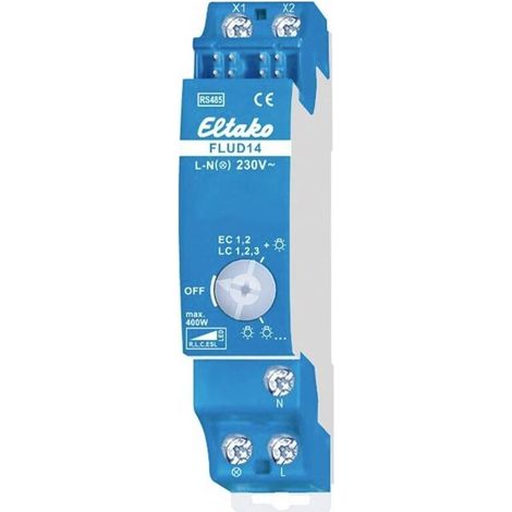 [NEUWERTIG] B-Ware Eltako Leistungszusatz Zusatzgerät Busmodul FLUD14 Hutschiene Dimmer Universal (1/2)