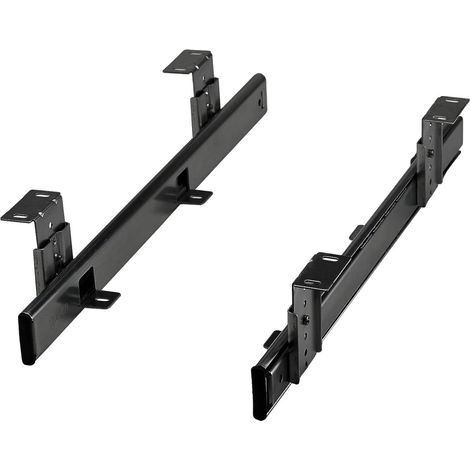 Tablette clavier KT1-30-H35-400-NF 400 mm noire (Coulisse (1/5)
