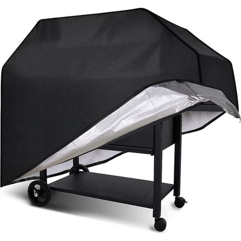 Gasgrillabdeckung, rechteckige Outdoor-Grillabdeckung, 210D wasserdichte Abdeckung, wasserdichte Grillabdeckung gegen Wind, UV, Staub, Schnee (1/5)