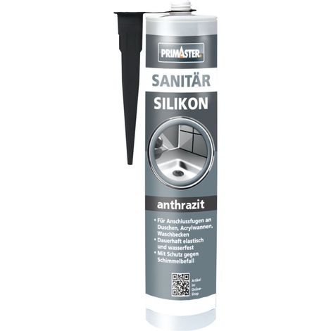 Primaster Sanitär Silikon anthrazit 310 ml Dichtstoff