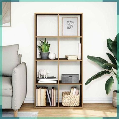858029 étagère séparatrice de pièce chêne artisanal 69,5x29x137,5 cm (1/5)