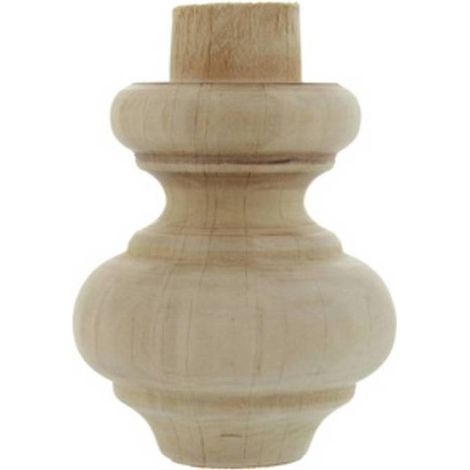 8 x PIEDE IN LEGNO ONTANO 53012 52X 75 MM