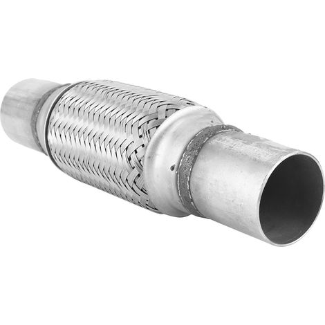 Tuyau d'échappement de 1,75 x 10 pouces, raccord flexible ondulé en acier inoxydable, pièces universelles. (1/5)