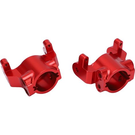 CNC-gefräster Aluminium-Vorderradnaben-Stützsatz für Axial RBX10 Ryft 1/10, rote RC-Ersatzteile (1/5)