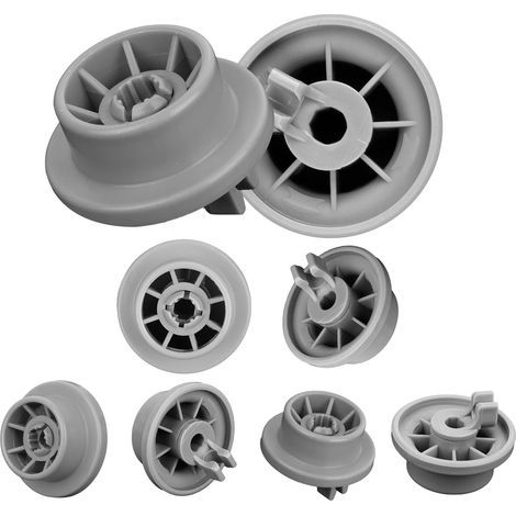 Lot de 8 Roulettes de Panier Inférieur pour Lave-Vaisselle Universel - Compatible Bosch & Siemens - Modèle 165314 (1/5)