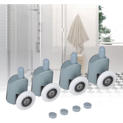Rouleau de roulement inférieur pour porte de douche coulissante en verre - Pièce de rechange (Monoroue) (1/5)