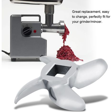 Lame de hachoir à viande en acier inoxydable, accessoire de rechange pour broyeur (taille 22) (1/5)