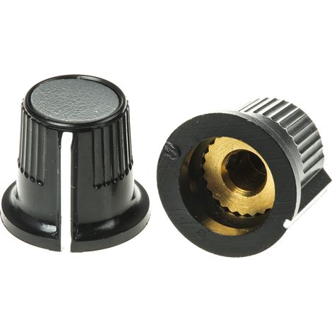 Bouton de potentiomètre RS PRO, Axe de 3.175mm, Diamètre de 11.6mm, Vis sans tête