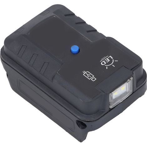 Chargeur adaptateur de batterie avec lumière LED 100LM, haute luminosité 20V, téléphone pour WA3551 WA3553 WA3578 (1/5)