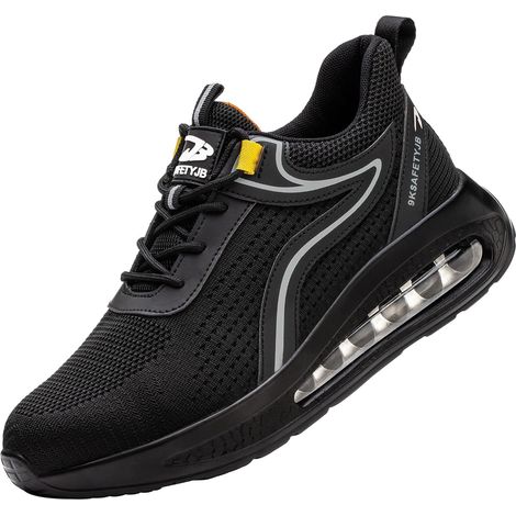 Chaussures de Sécurité Hommes Femme Basket de Securite Embout en Acier Chaussures de Travail Respirantes Antidérapant Confortable Legere 36EU-46EU (1/5)