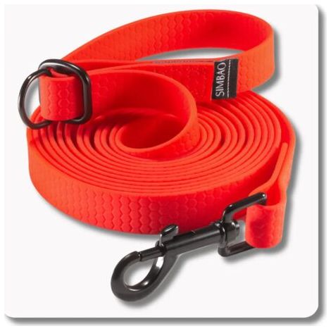 Cinta plegable impermeable ROJO - 7 m, 76 MM para perros 10-25 kg (1/5)