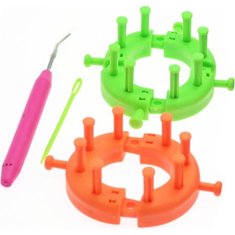 Kit telaio per maglieria regolabile in plastica per cappelli (1/5)