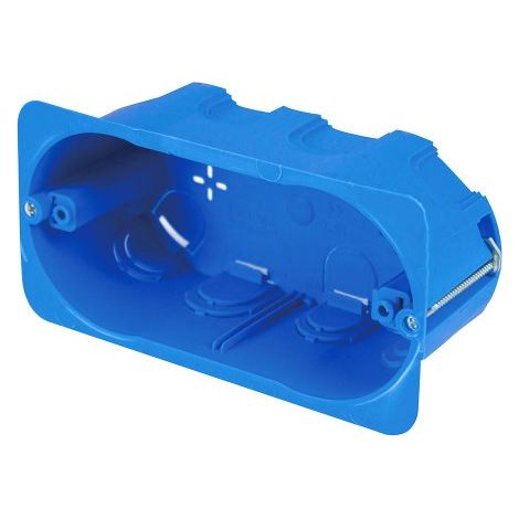 Scatola rettangolare per pareti leggere in cartongesso, 137x70x50 mm, 4 posti 504, ideale per installazioni elettriche interne FG10254
