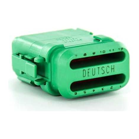 Connettore Serie DT Maschio 12 Vie CE04 Verde