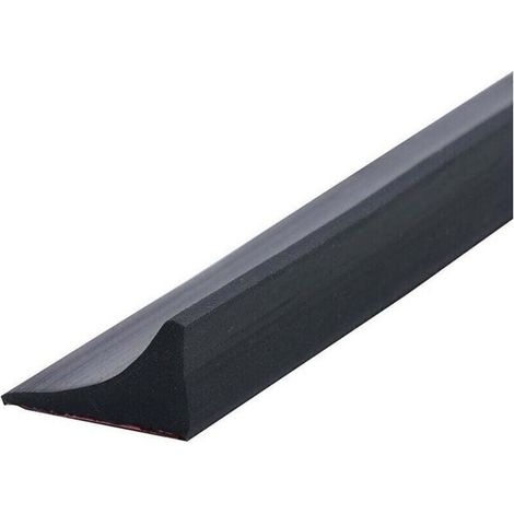 100CM Barriere De Douche Silicone,Barre De Seuil De Douche Anti Débordement Autocollant,Barrage Eau Douche,Seuil Douche Barrage D'eau,Barrière De Douche Pliable Pour Sol De Salle De Bain-noir (1/4)