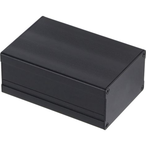 Boîtier Électrique Aluminium Étanche 46x76x110mm - Coffret de Jonction DIY Type Split - Bande Noire (1/5)