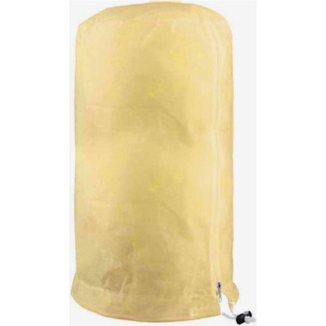 Plant Protection Cover, Winterizing Cover Garden Plant Fruit Protection Bag - Non-woven, Thicken, Adjustable with Zippered Drawstring (140×200cm),Beige (1/5)