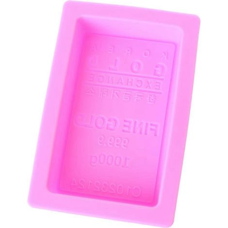 Silikonform in Goldziegelform für Fudge, Pudding, Eiscreme, Schokolade und Knete – Geschenkidee (1/5)