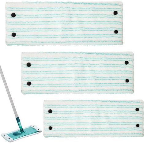 Juego de 3 cepillos de repuesto para fregona，paño de microfibra adecuado para Leifheit Clean Twist/Combi M Micro Duo de 42 x 15 cm (1/5)