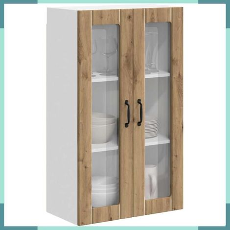 885184 Meuble mural de cuisine Chêne artisanal 60 x 31 x 100 cm (1/5)