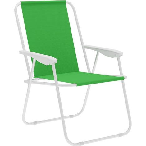Marbueno Silla Plegable Color Verde Acero Playa y Piscina
