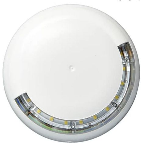 ABB – Alarme incendie – Diffuseur visuel d'alarme feu – LED flash blanc – Sirène 85dB pour espaces confinés