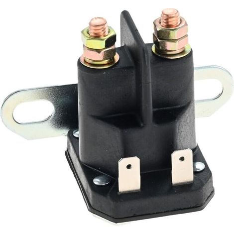 Solénoïde de tondeuse à gazon 4 pôles 12 V compatible avec MTD 725-04439 Relais solénoïde de démarreur pour VTT, motoneiges, tracteur à gazon pour Cub Cadet (1/5)