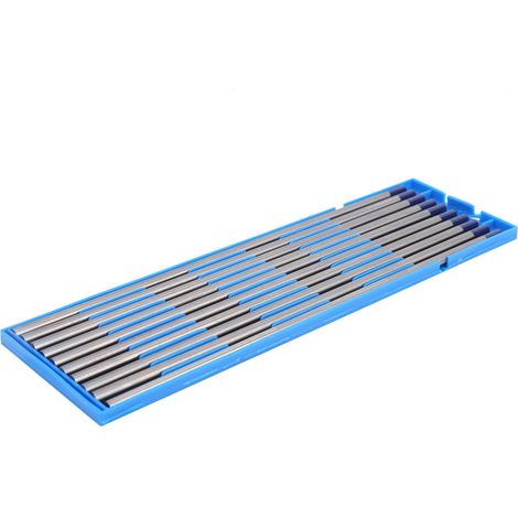 10 électrodes à l'arc en tungstène pour soudage à l'électrode enrobée, aiguille en yttrium, bleues, 4 mm, WY20 (1/5)