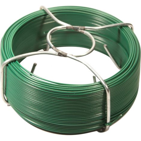 Verzinktes, plastifiziertes, grünes Kabel 1,5 mm x 100 m