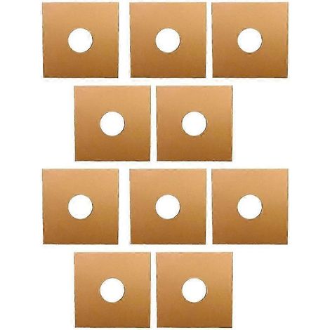Lot de 10 pochettes pour disques vinyles - Pochettes de protection pour albums LP - Sacs de rangement en papier kraft composite pour disques vinyles - Brun (1/4)