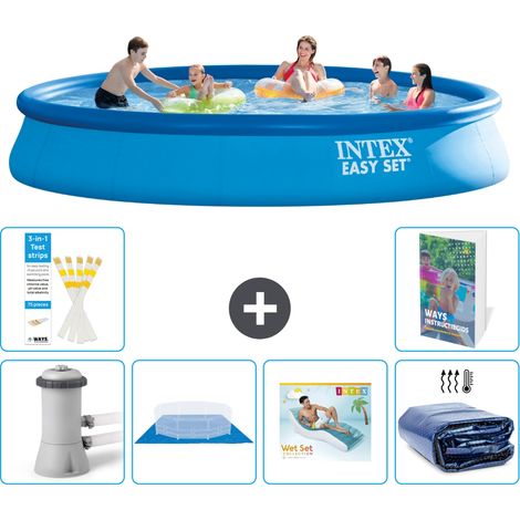 Intex Piscine Easy Set Ronde - 457x84 cm - 7-pièces S345 (1/5)