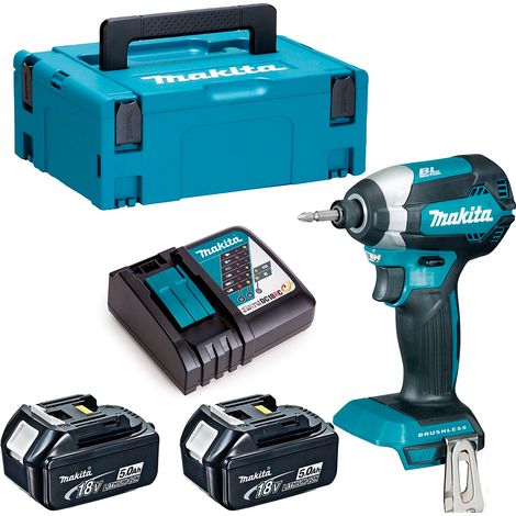 Makita DTD153RTJ 18V LXT Cordless Impact Driver - 2 x 5.0Ah Batteries, Charger & Makpac 2 Case (1/5)