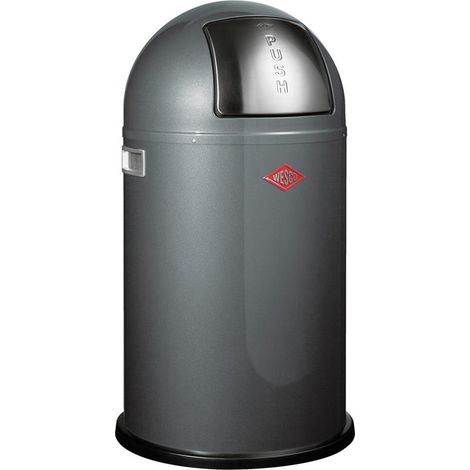 Wesco Mülleimer Pushboy Junior graphit (1/3)