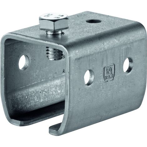 HELM 1504 Übersteckmuffe Stahl blank, Schraube oben (1/4)