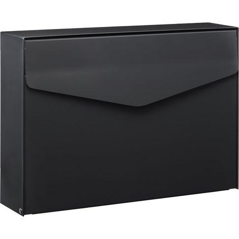 Letter 110610M (Couleur Gris Anthracite - RAL 7016, boîte aux Lettres avec Serrure de sécurité, Dimensions 86 x 354 x 249 mm)