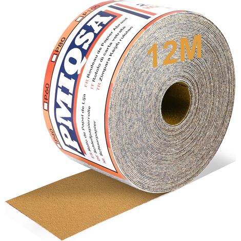 Rouleau De Papier Abrasif Auto-Agrippant Grain 240, 70 mm x 12 m (1/5)