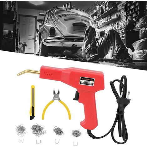 Trade Shop - Pistola Saldatore Saldatrice Per Plastiche Auto Paraurti 50w Con Kit Riparazione - (1/5)