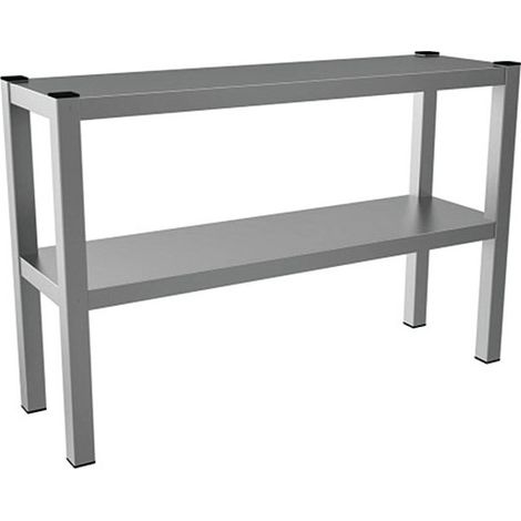 Tablette de service, tablette 2 niveaux, côtes ouverts, 1200x300 mm - VIRTUS