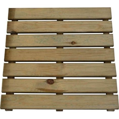 Holzplattformfliese für nicht -Slip -Outworld 50x50 Wald imprägniert (1/2)