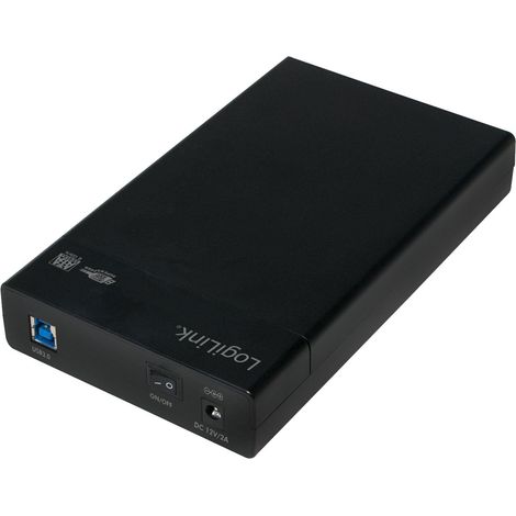 Boîtier pour disque dur SATA LogiLink 3,5", USB 3.0, transmission rapide jusqu'à 5 Gbit/s (1/4)