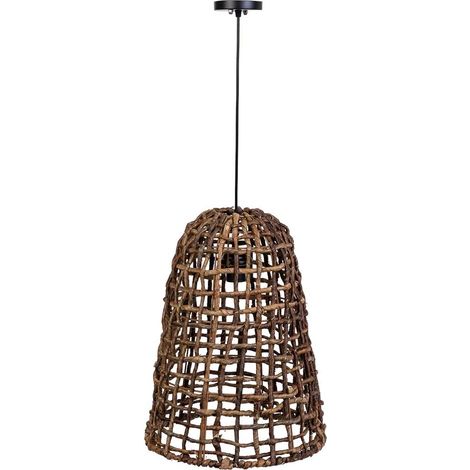 Lámpara de techo de hoja de banana  natural marrón, d36x47h cm (1/5)