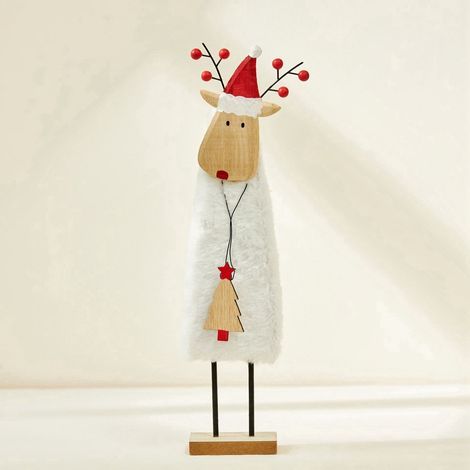 Weihnachtsdekorationen aus Filz: Rentiere und Elche, Weihnachtsbaum, Beispiele für Mini-Filzornamente, Schreibtischdekorationen (1/5)