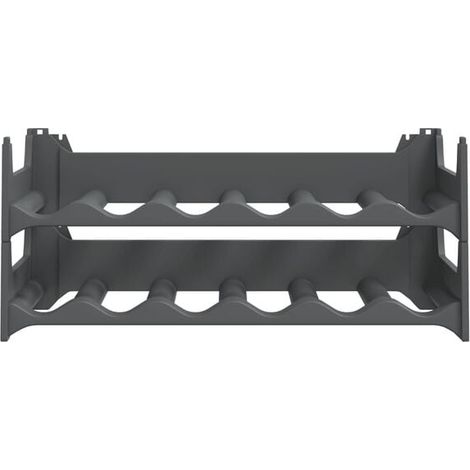 Rangement Bouteilles Vin 12 Places, Étagère à Vin Empilable en PP, Organisateur de Cave Compact et Stable pour Cuisine ou Bar (1/5)
