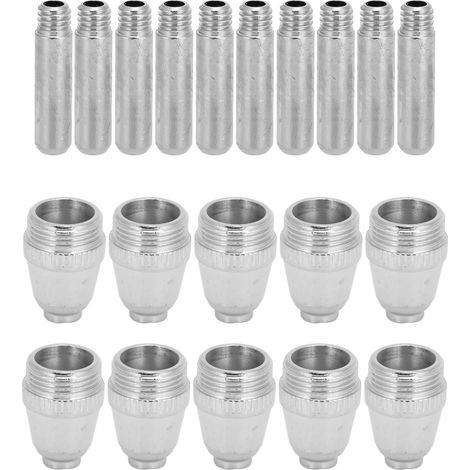 20-teiliges Verbrauchsmaterial für Plasmaschneidbrenner: Elektrodenspitze und Düse für AG-60 SG55 Schneidbrenner (1/5)